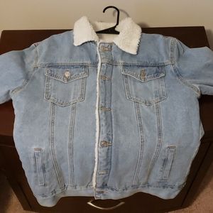 Blue Jean Sherpa Jacket